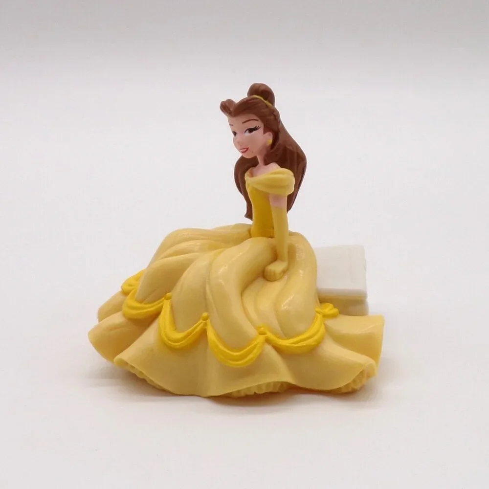 DecoPac Disney Princess Cake Topper Aurora Cinderella Belle Bench Rose Lot of 2